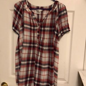 CJ Banks gauze type material top